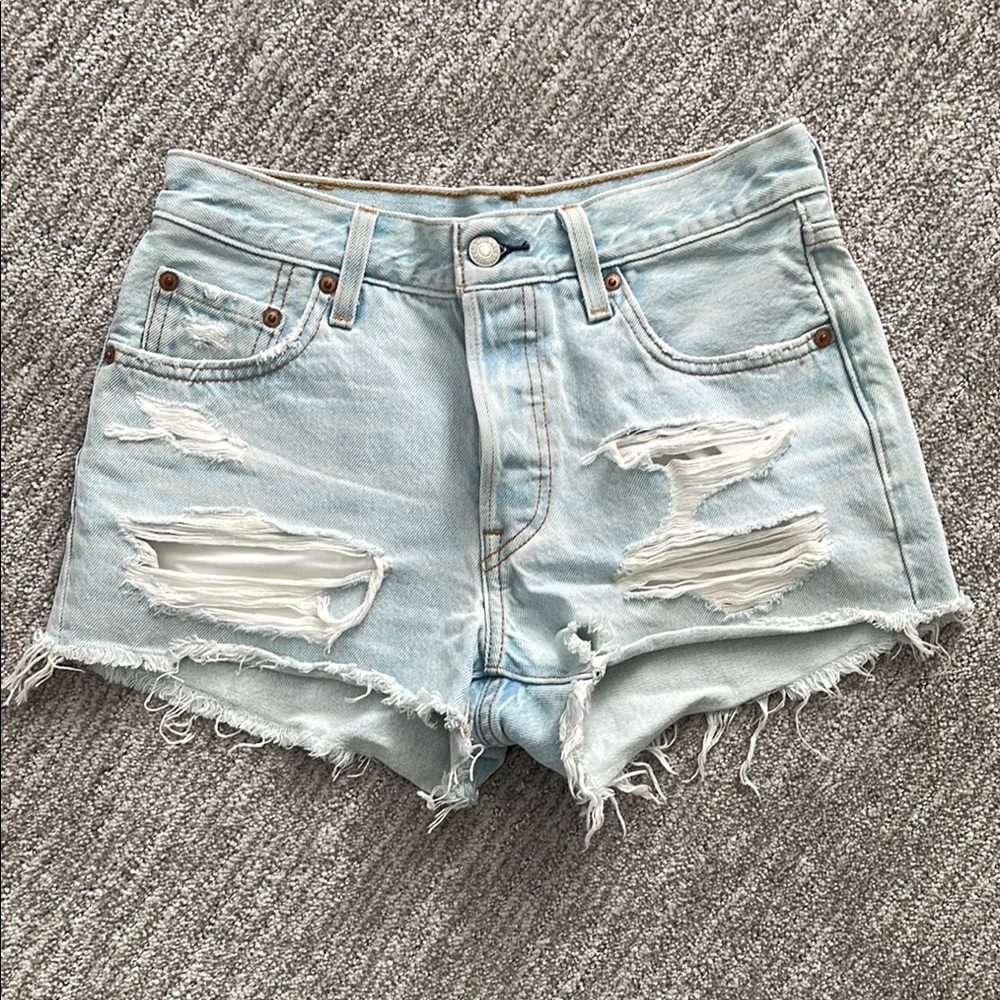 Levi’s Light Blue Denim Shorts